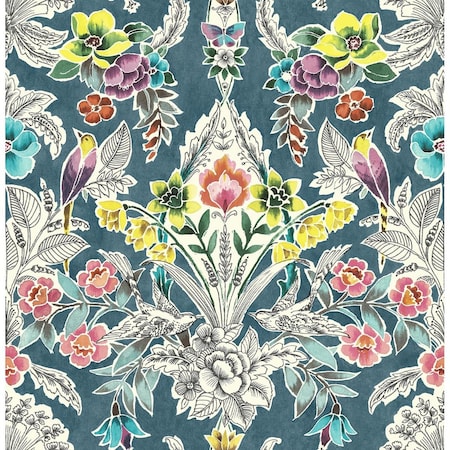 Doba-Bnt Summer Love Teal Peel & Stick Wallpaper SA3345155